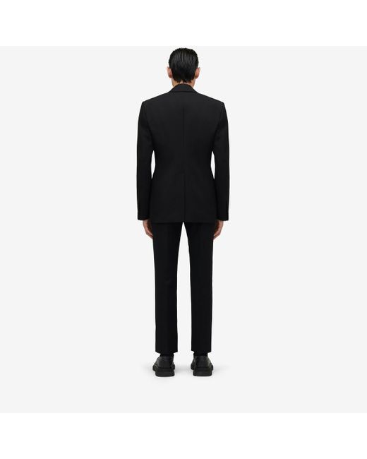 Alexander McQueen Einreihige jacke mit stickerei in Black für Herren