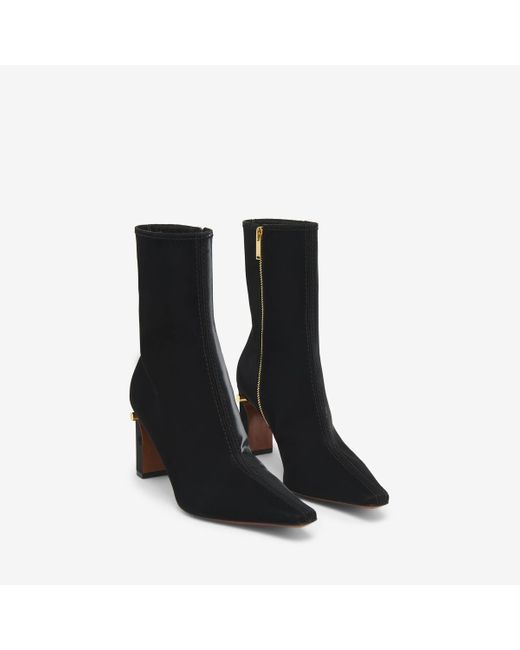 Alexander McQueen Black T-Bar Ankle Boot