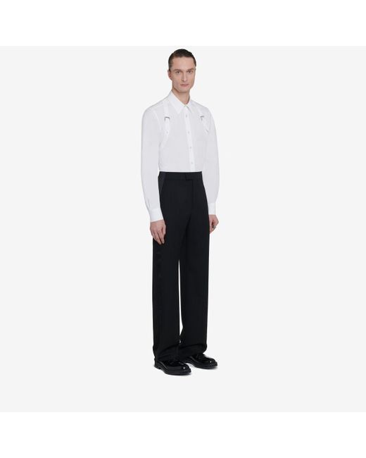 Pantalon de smoking large Alexander McQueen pour homme en coloris Black