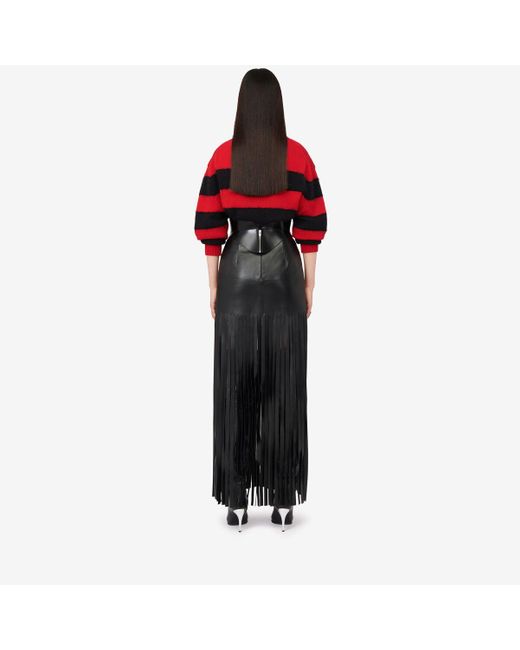 Alexander McQueen Striped Brand-embroidered Cotton Knitted Jumper