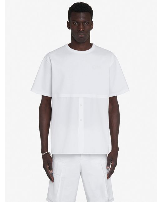 Alexander McQueen Hybrides t-shirt in White für Herren