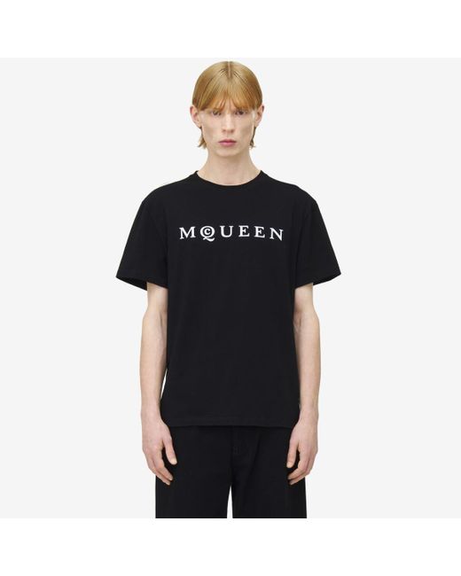 メンズ Alexander McQueen Mcqueen Tシャツ Black