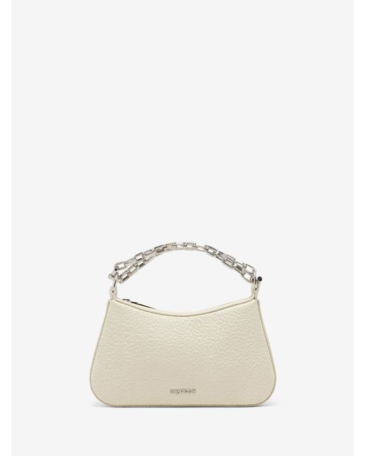 Alexander McQueen Natural Mcqueen T-Bar Minitasche