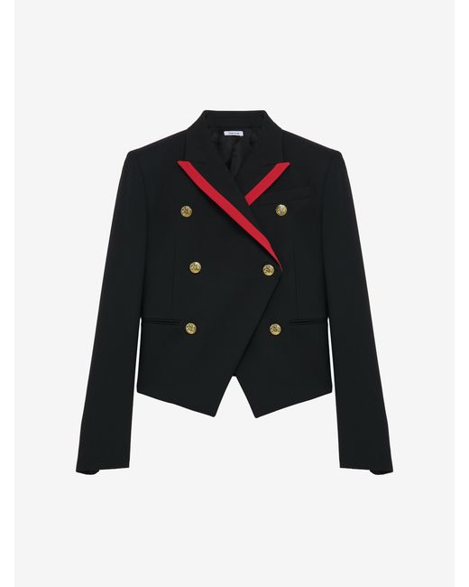 McQueen Blue Uniform Double-Breasted Jacket