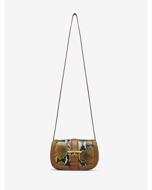 Alexander McQueen Natural Mini T-Bar Satchel