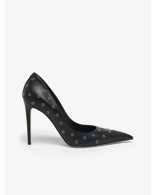 McQueen Black Skull Pumps