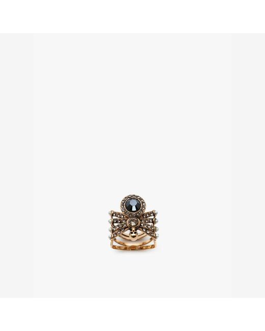 McQueen Metallic Spider Ring