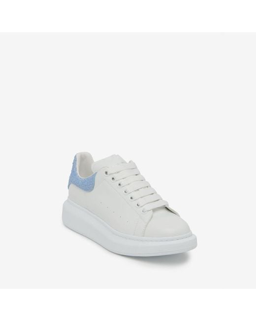 Alexander McQueen White Blue Oversized Sneaker