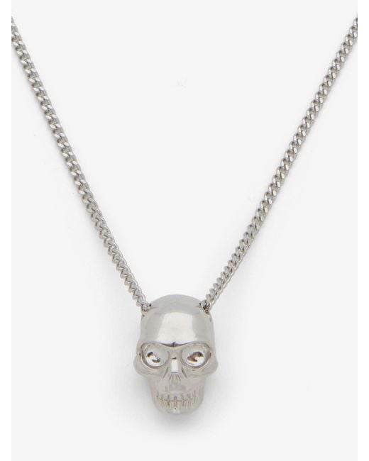 McQueen Natural Skull Necklace for men