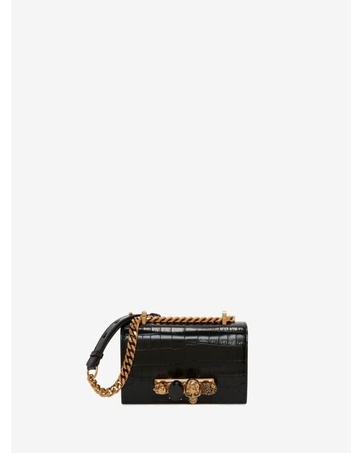 McQueen Women's White Mini Jeweled Satchel