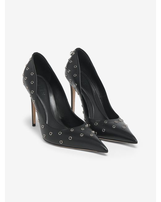 McQueen Black Skull Pumps