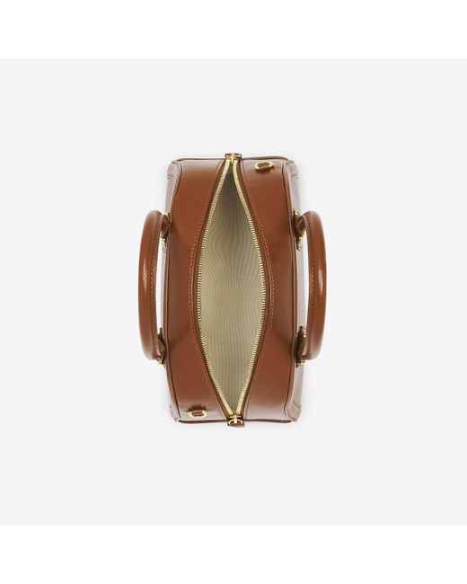 Alexander McQueen Brown Small Birdee Boston Bag