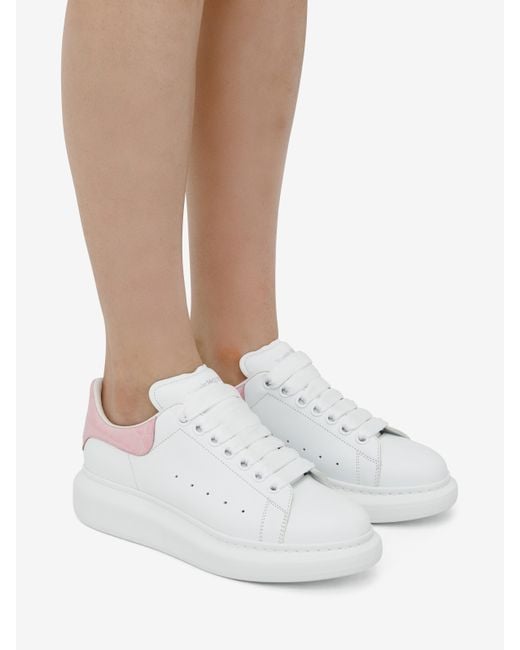 Alexander McQueen White Sneakers Oversized Aus Leder