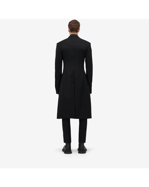 Alexander McQueen Zweireihiger couture-mantel in Black für Herren