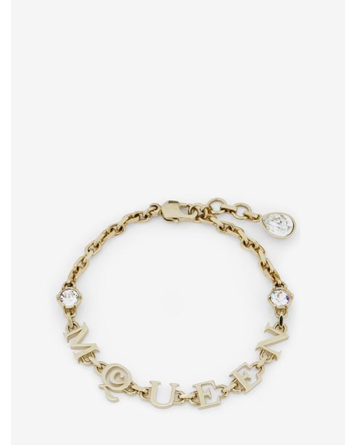 Alexander McQueen Metallic Mcqueen Chain Bracelet