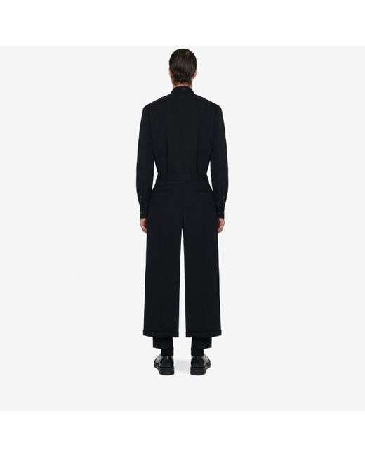 Alexander McQueen Hemd mit besticktem kragen in Black für Herren