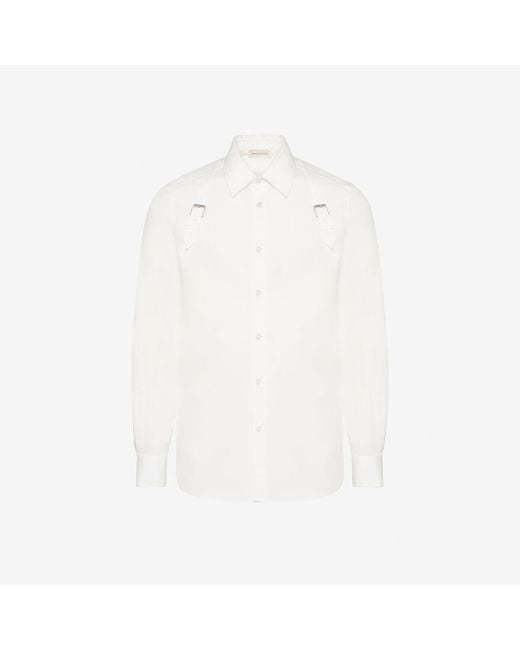 Alexander McQueen Gurt-hemd in White für Herren