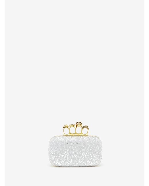 McQueen Metallic Knuckle Clutch