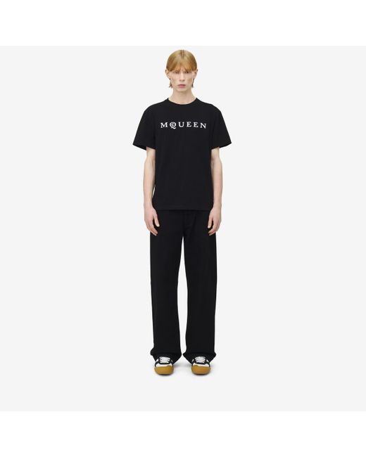 メンズ Alexander McQueen Mcqueen Tシャツ Black