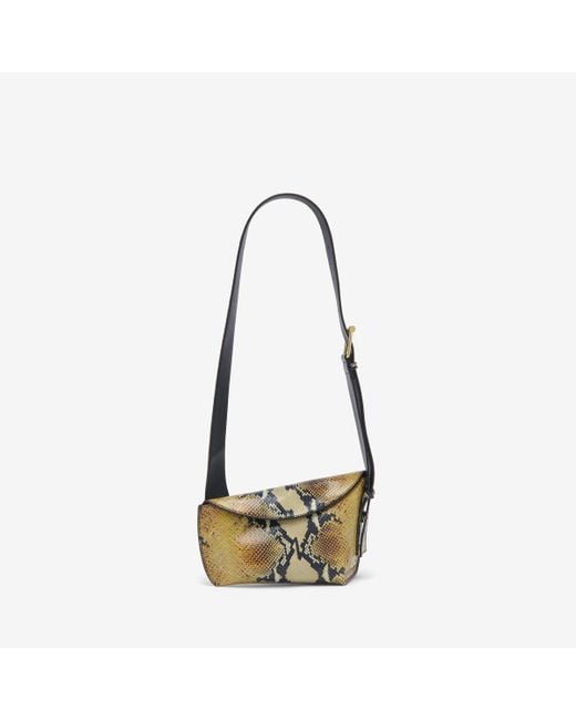 Alexander McQueen Metallic T-bar Sling Bag
