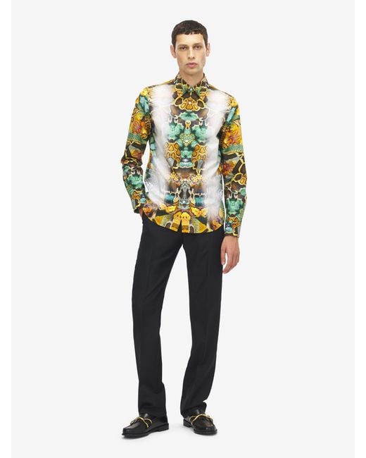 McQueen Multicolor Archival Print Shirt for men
