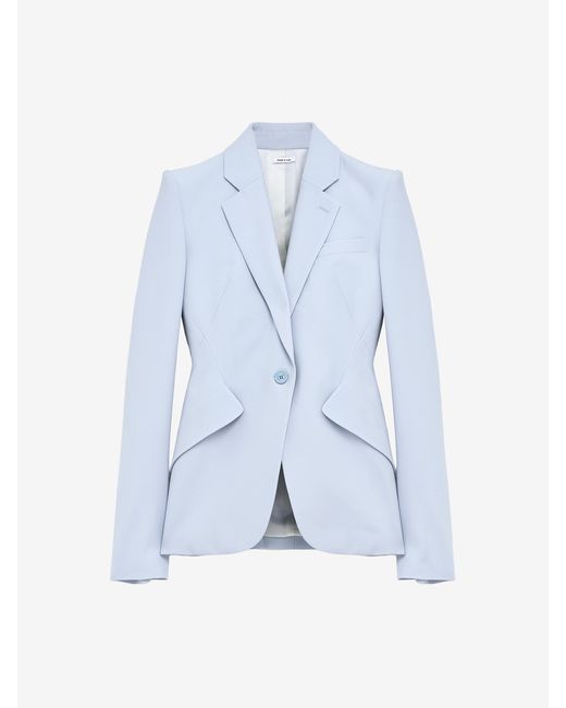 Alexander McQueen White Single-Breasted Jacket