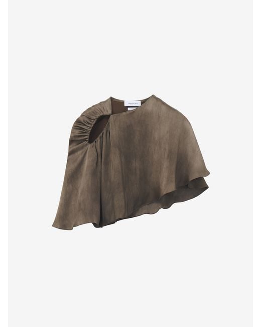 McQueen Brown Asymmetric Cape
