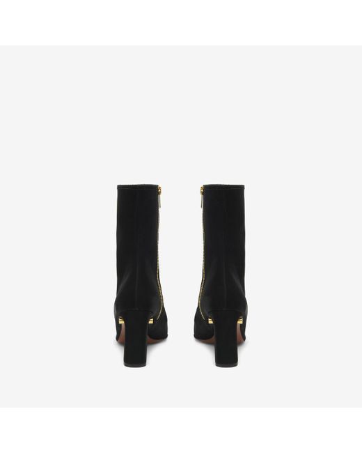 Alexander McQueen Black T-Bar Ankle Boot