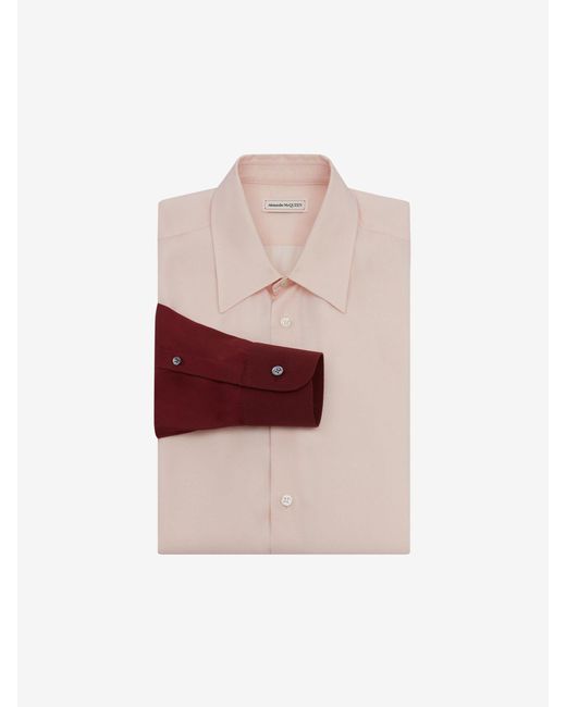 Alexander McQueen Pink Dip Dye Printed Evening Shirt for men