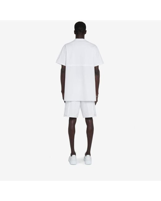 Alexander McQueen White Hybrid T-shirt for men