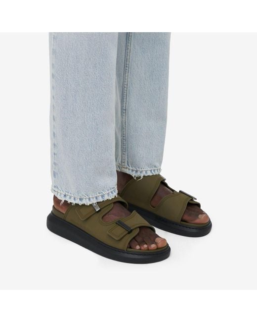メンズ Alexander McQueen ハイブリッド スライド Green
