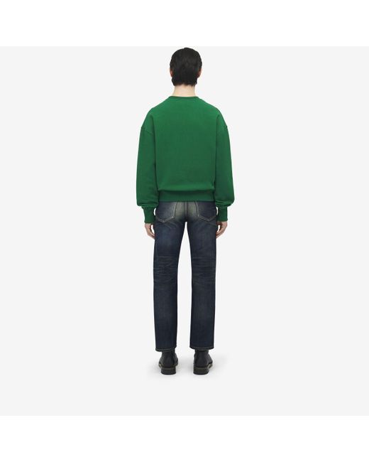 メンズ Alexander McQueen Mcqueenロゴ スウェットシャツ Green