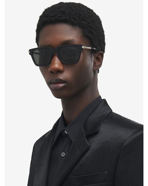 Alexander McQueen T-Bar Icon Square Sonnenbrille in Multicolor für Herren