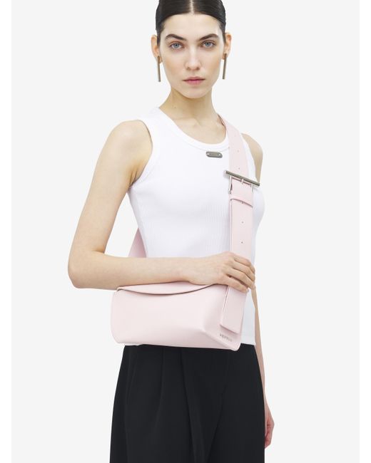 Alexander McQueen Pink T-Bar Sling Tasche