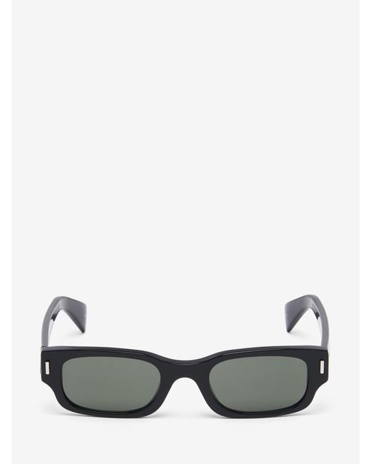 McQueen Gray T-Bar Rivet Panthos Sunglasses