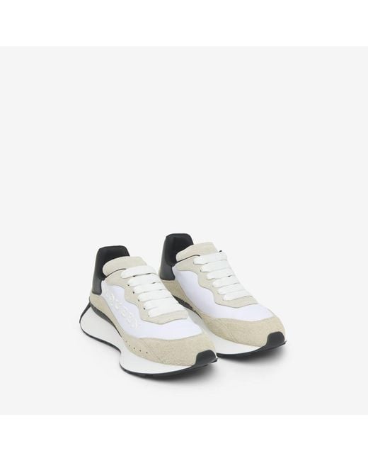 McQueen White Sprint Runner for men
