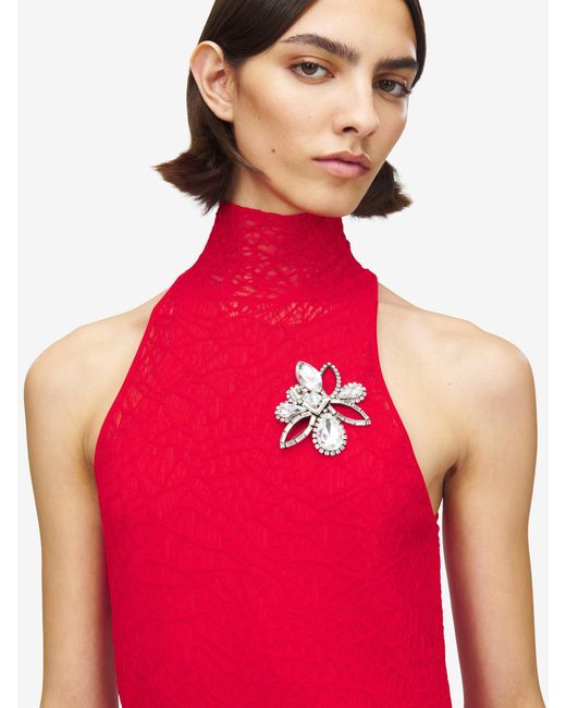 McQueen White Chandelier Brooch