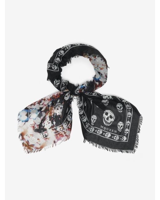 Alexander McQueen Konfetti Skull Schal in Multicolor für Herren