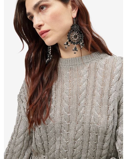 McQueen White Lustre Earrings