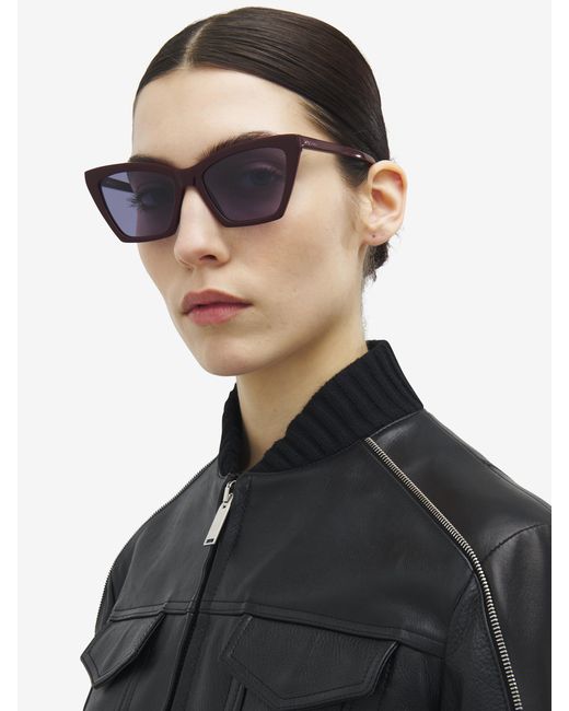 McQueen Multicolor Spike Geometric Cat-Eye Sunglasses