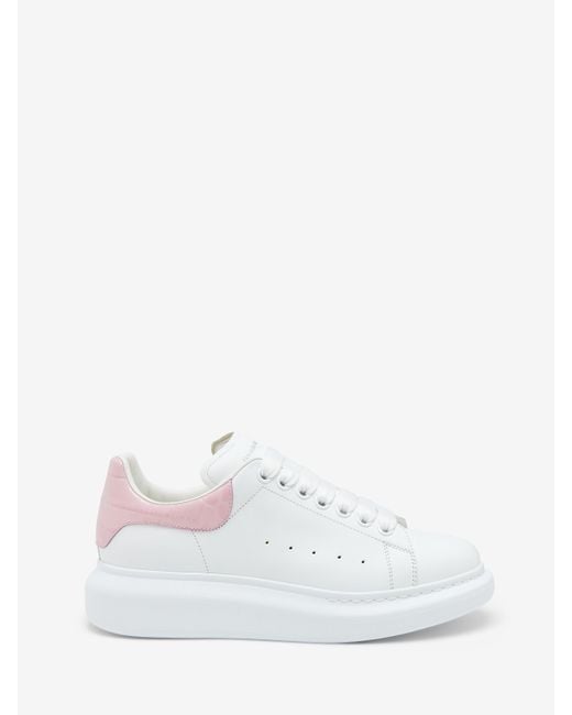 Alexander McQueen White Sneakers Oversized Aus Leder