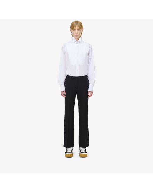 メンズ Alexander McQueen タキシード シャツ White