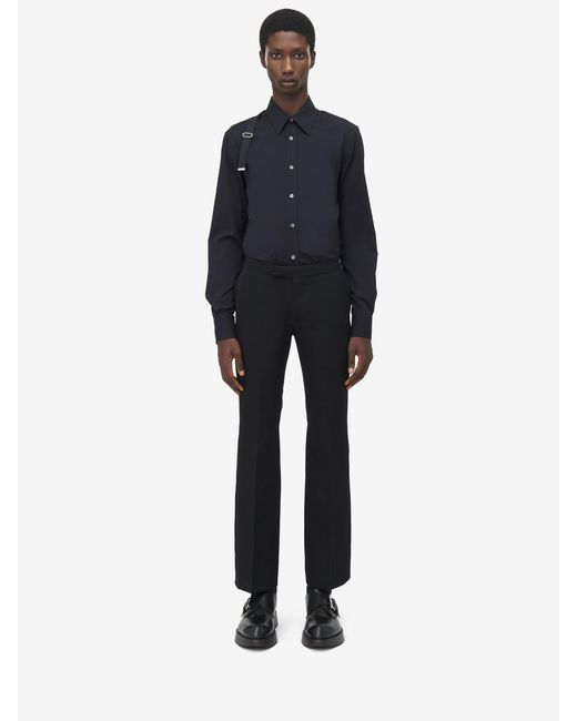 McQueen Blue Harness Shirt for men