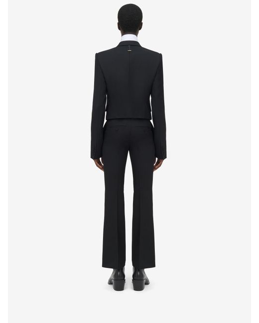 メンズ Alexander McQueen ダブルブレスト シュランク ブレザー Black