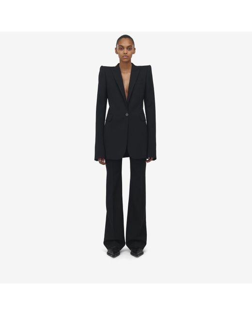 Alexander McQueen テーラード ブーツカットパンツ Black