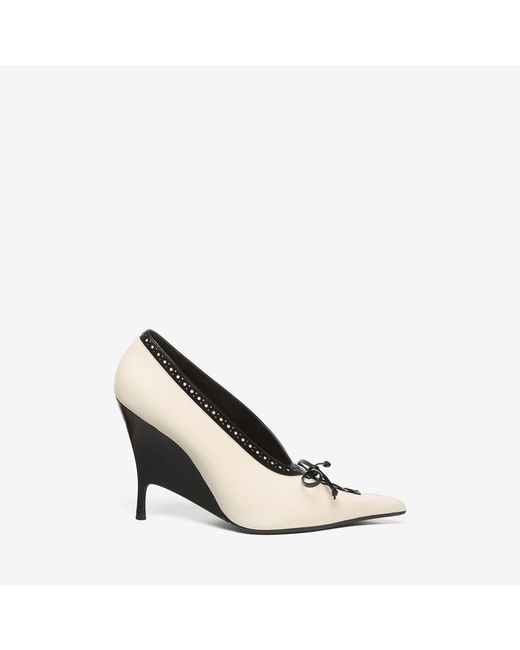 McQueen White Koko Pump