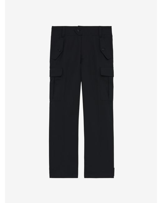 McQueen Blue Cargo Trousers for men