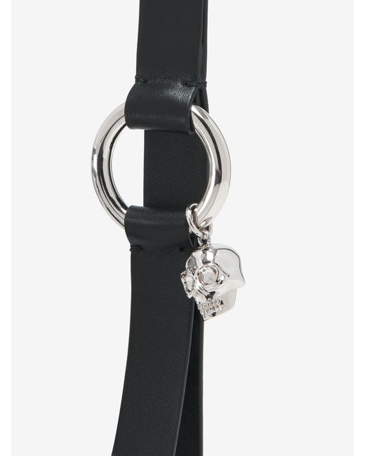 Alexander McQueen Skull Ring Anhänger in White für Herren