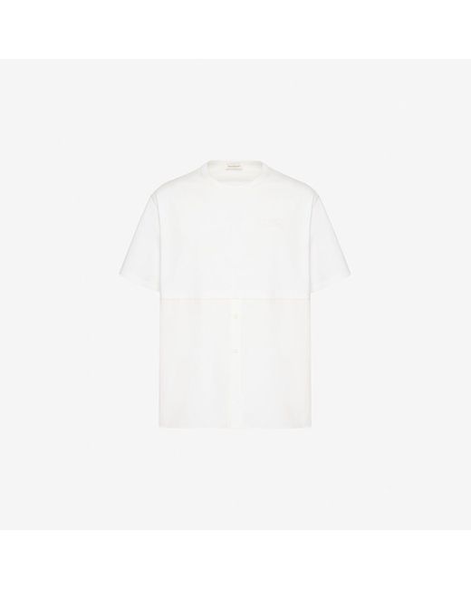 Alexander McQueen White Hybrid T-shirt for men
