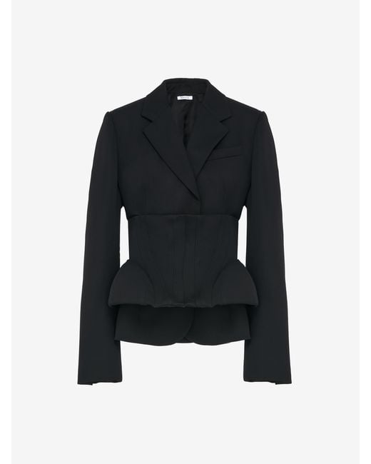McQueen Blue Corset Jacket